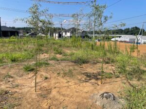 天候に恵まれての地鎮祭